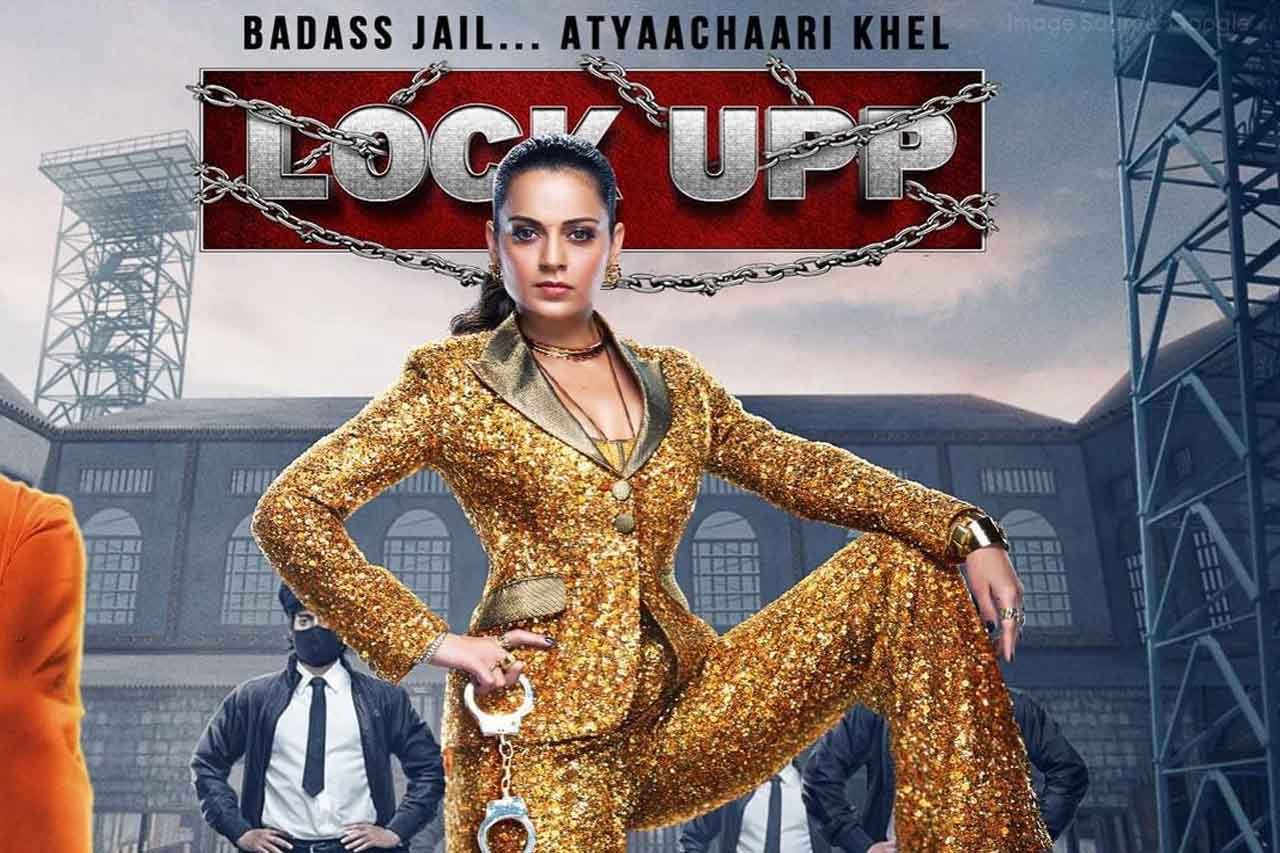 The poster of Kangana Ranaut’s show ‘Lock Upp’ came in front, showing her in a dashing ensemble