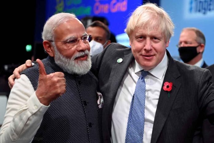 British PM Boris Johnson India PM Narendra Modi