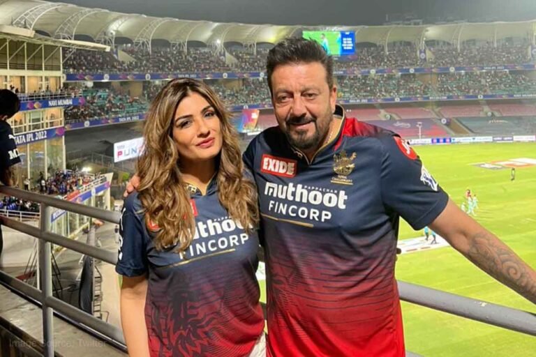 Raveena Tandon and Sanjay Dutt arrived to support
