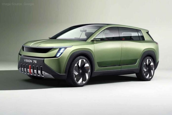 Skoda has introduced the 7-seater electric car Vision 7S