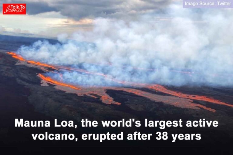 Mauna Loa, the world largest active volcano, erupted