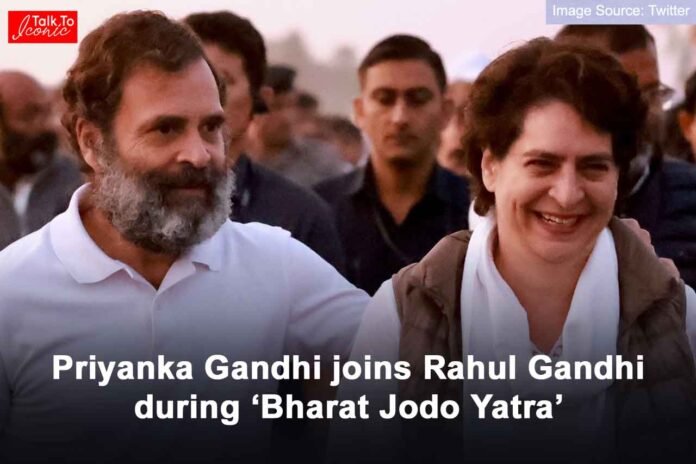 Priyanka joins Rahul Gandhi during Bharat Jodo Yatra