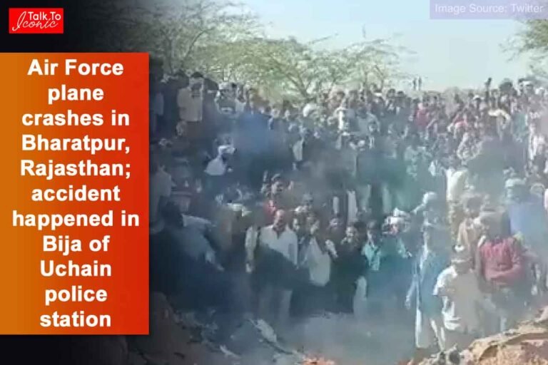 Air Force plane crash in Bharatpur