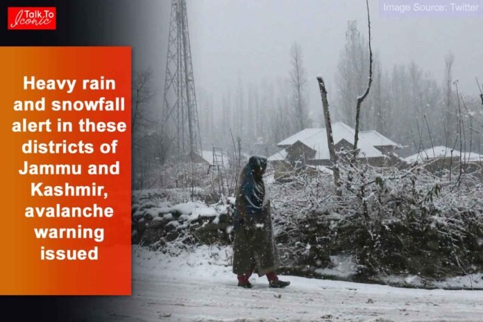 Heavy rain and snowfall alert in Jammu and Kashmir