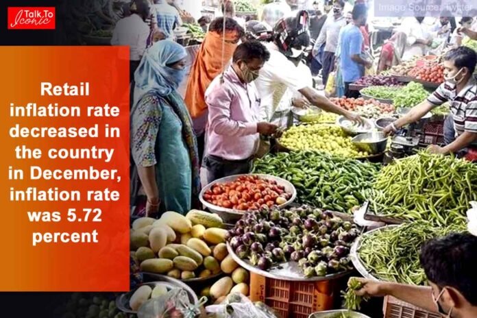 Retail inflation rate decreased in December