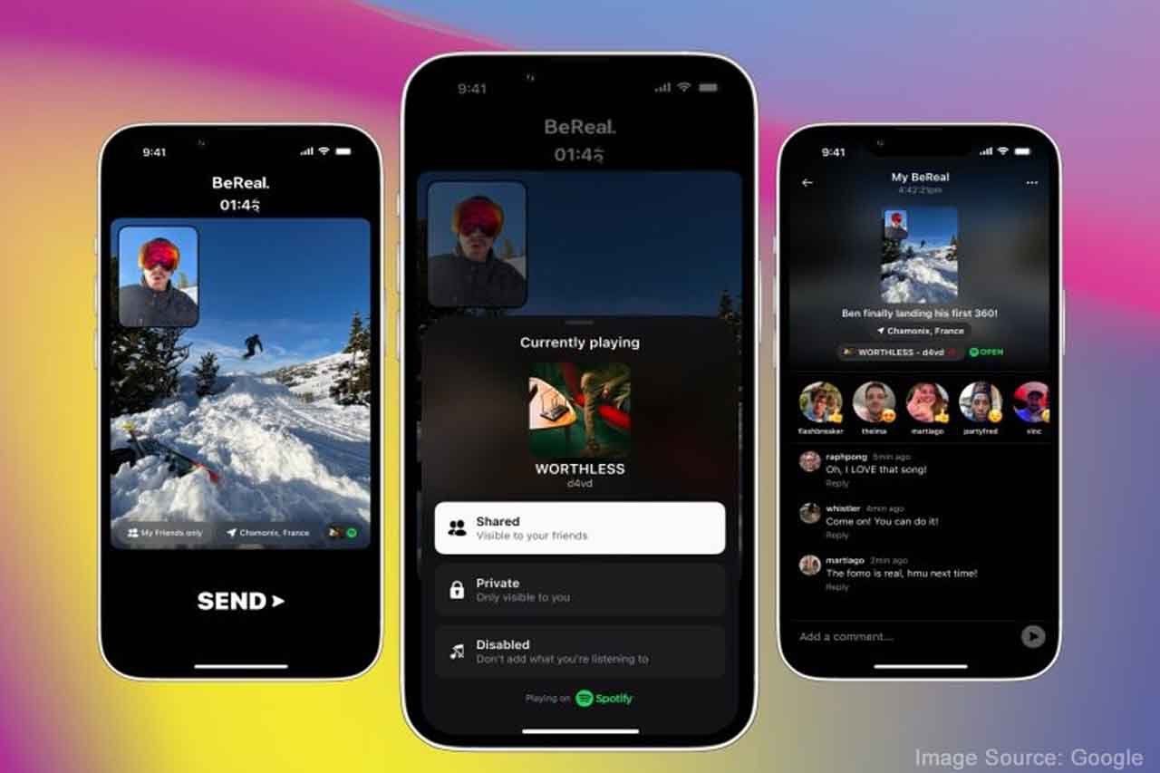 Spotify users can now share music, and podcasts on BeReal