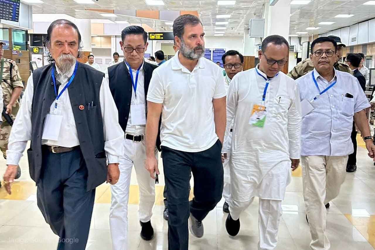 Congress leader Rahul Gandhi reaches Manipur’s Imphal, will visit relief camps