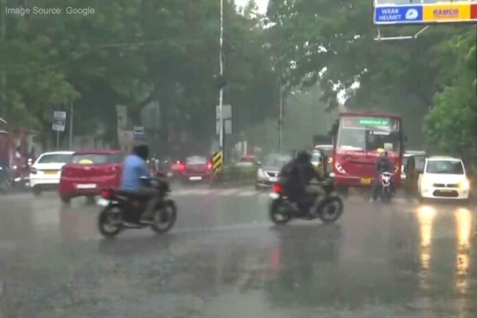 Heavy rain occurred in some parts of Chennai city