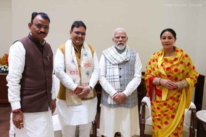 Rajasthan CM Bhajan Lal and both Deputy CMs met PM Modi