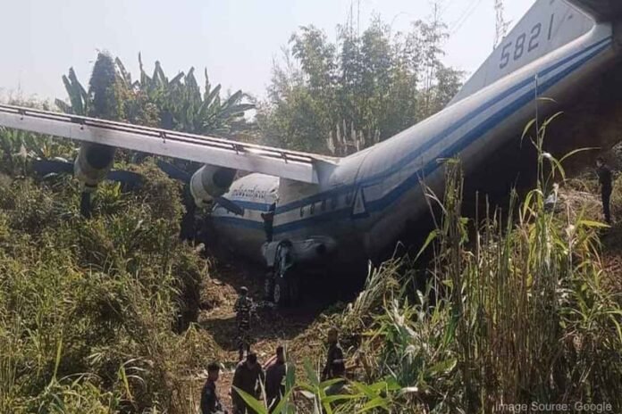 Myanmar Air Force plane crashes at Lengpui airport
