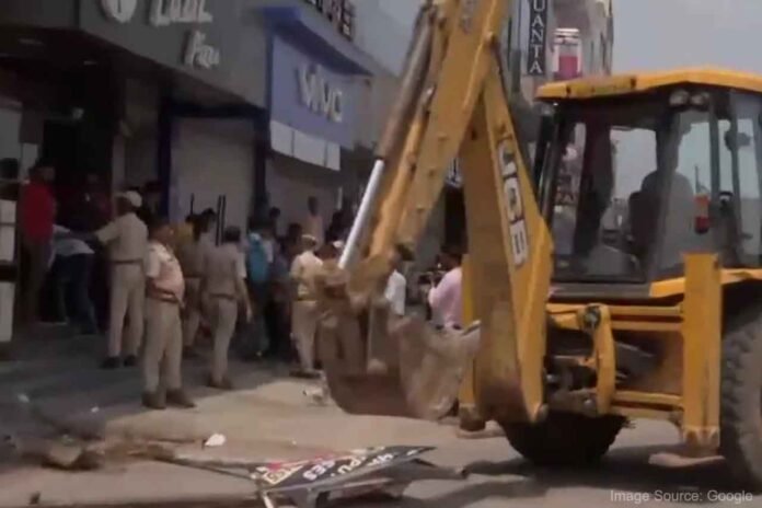 Anti-encroachment drive underway by Jaipur Development Authority in Jaipur