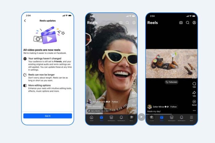 Facebook Transforms All Video Uploads into Reels